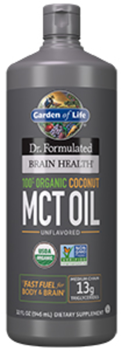 Garden of Life Dr. Formulated 100% Organic Coconut MCT Oil 